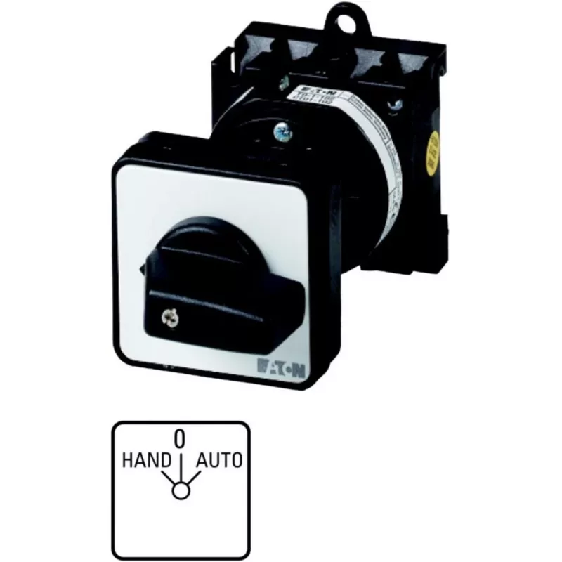 Eaton T0-1-15431/Z interruptor, unipolar, preto/branco