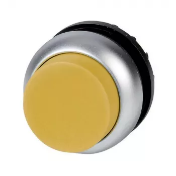 Eaton M22-DLH-Y Atuador de botão de pressão iluminado, saliente, amarelo, liso 216971