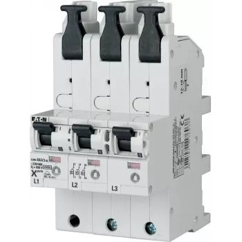 Eaton LSHU-E16/3-KL Disjuntor de proteção de linha tipo E, 3 polos, 16 A, 400 V AC, 10 kA 119712