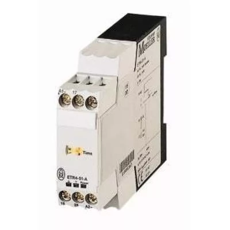 Eaton ETR4-51-A Relé temporizador estrela-triângulo, 24-240V AC/DC, 3-60s, 2 CO, calha DIN 031884