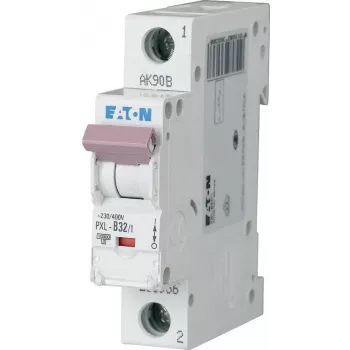 Eaton PXL-C32/1 Disjuntor de proteção de linha (MCB), 1 polo, característica C, 32 A, 6 kA, 230/400 V AC 236062