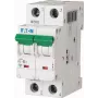 Eaton PXL-B6/2 disjuntor magnetotérmico (MCB), 2 polos, característica B, 6 A, 10 kA, calha DIN 236225