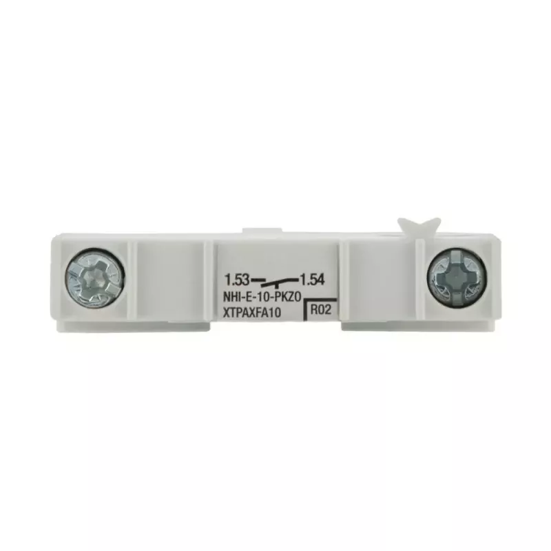 Eaton NHI-E-10-PKZ0 bloco de contactos auxiliares, 1 NA, montagem lateral, branco, para disjuntores de proteção de motor PKZ0 082884