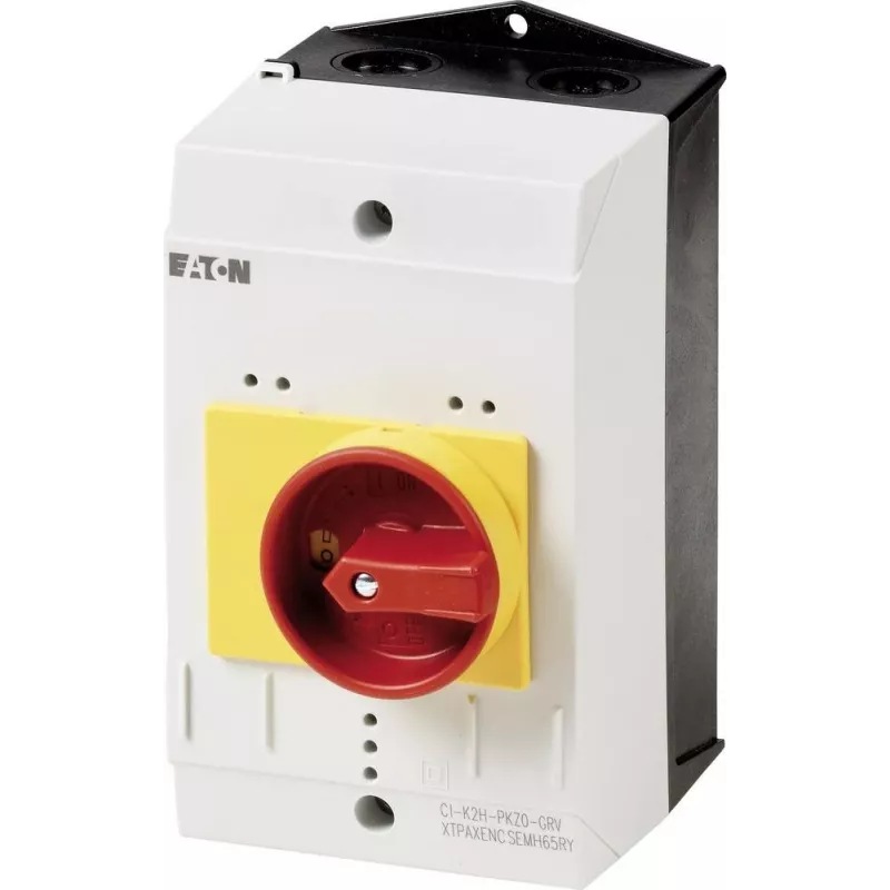 Eaton CI-K2-PKZ0-NA-GR caixa vazia com botão de emergência, 160 x 100 x 100 mm, amarelo/vermelho 262681