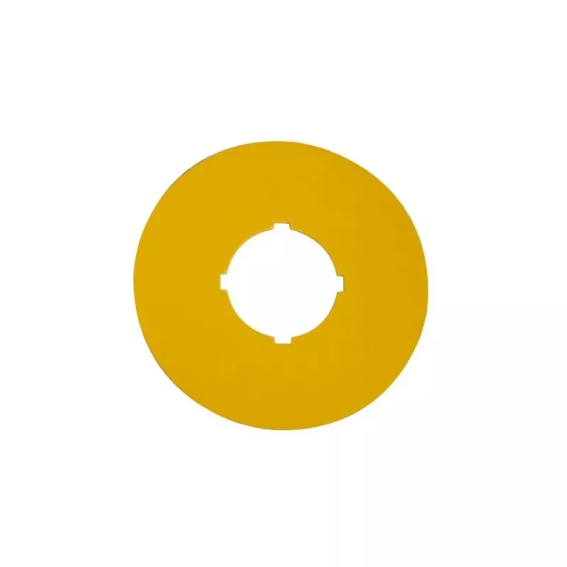 Eaton M22-XBK placa de emergência, amarelo, 90x90mm, legenda de emergência 269580