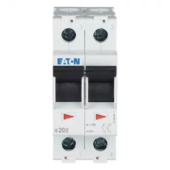 Eaton Interruptor principal bipolar 20 A 230 V cinzento 276259