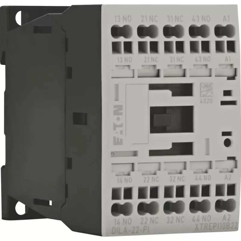 EATON DILA-22(24VDC)-PI Contator auxiliar, bobina 24 V DC, 2NO+2NC, ligações push-in 199218
