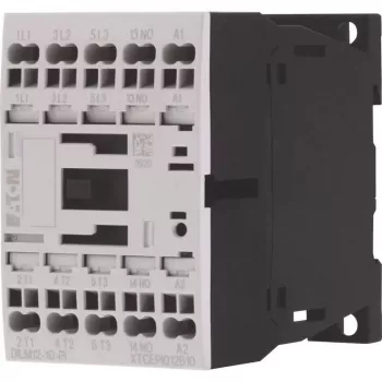 Eaton DILM12-10 Contator, 3 polos, 1 contacto auxiliar NO, bobina 230 V AC, 12 A, 5,5 kW 199239