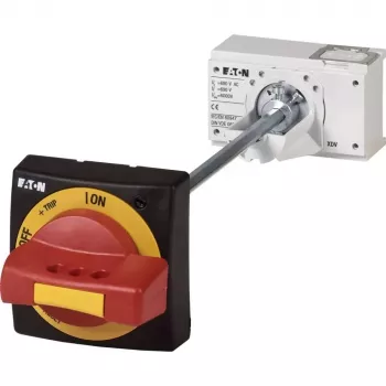 Eaton NZM1-XHBR Punho rotativo, preto/vermelho/amarelo, IP66, 85x85 mm, para NZM1/PN1/N(S)1 266632