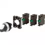 Eaton M22-WRK-3K10-BVP Interruptor rotativo, 3 posições, retenção, botão rotativo preto, anel frontal em plástico 110923