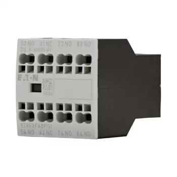 Eaton DILA-XHI31-PI Bloco de contactos auxiliares, 3NO+1NC, montagem frontal, terminais de parafuso, para contatores DILM7-DILM38 e relés DILA 199318