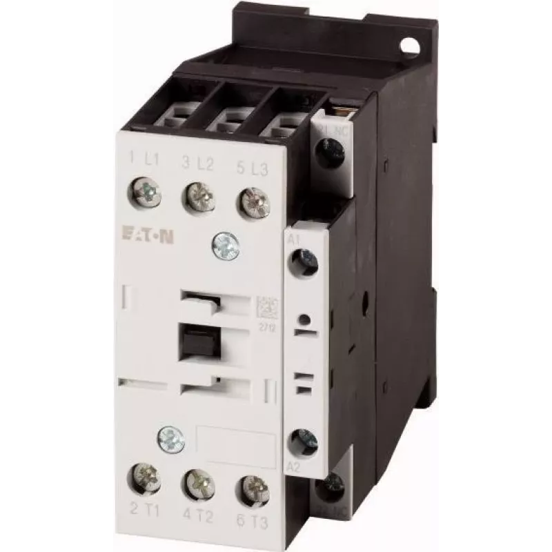 Contator de potência Eaton DILM17-01(RDC24), 3 polos, 17 A AC-3, bobina 24 V DC, 1 NC 277050