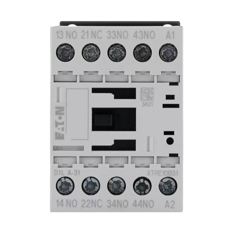 Contator auxiliar Eaton DILA-31 24 VDC 3 NO + 1 NC terminais de parafuso 1,6 kW