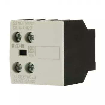 Bloco de contactos auxiliares Eaton DILA-XHI20, 45 mm de largura, preto/branco, -25 a 60 °C 276422