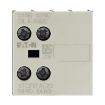 Bloco de contactos auxiliares Eaton DILA-XHI20, 45 mm de largura, preto/branco, -25 a 60 °C 276422