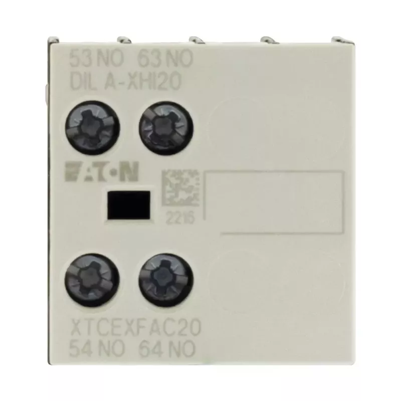 Bloco de contactos auxiliares Eaton DILA-XHI20, 45 mm de largura, preto/branco, -25 a 60 °C 276422