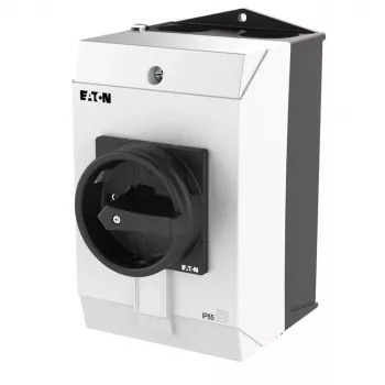 Interruptor de came Eaton T3-4-15682/I2/SVB-SW 6 polos, 32 A, 690 V AC, montagem encastrada, manípulo preto/frontal branco 207211