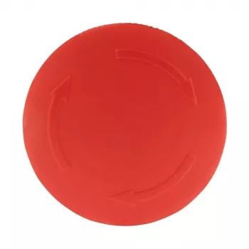 Botão de pressão de paragem de emergência Eaton M22-PVT45P, cogumelo, 45 mm, botão vermelho, aro amarelo, desbloqueio por tração 121462