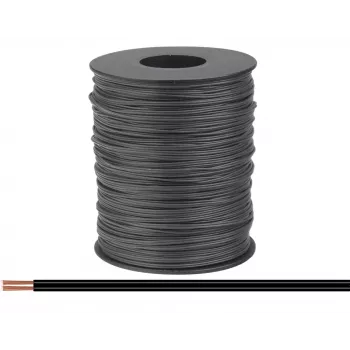 Donau Elektronik 114-11-100 Cabo flexível 2 x 0,08 mm² preto 100 m