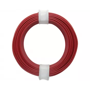 Donau Elektronik 118-0 Cabo flexível 1 x 0,14 mm² vermelho 10 m