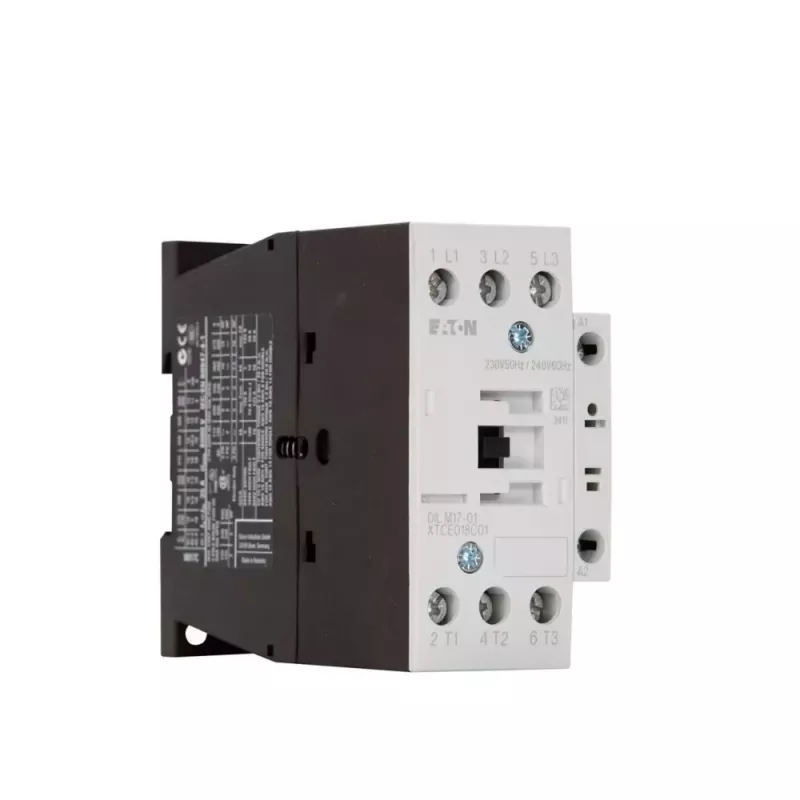 Eaton DILM17-01 Contator, tripolar, 17 A, bobina 230 V AC, 1 contacto auxiliar NC 277036
