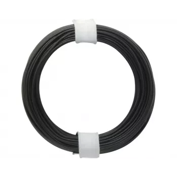 Donau Elektronik 118-1 Cabo flexível 1 x 0,14 mm² preto 10 m
