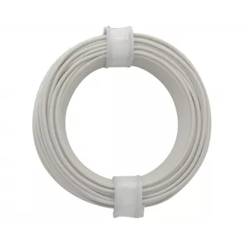 Donau Elektronik 118-5 Cabo flexível 1 x 0,14 mm² branco 10 m