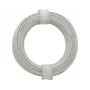 Donau Elektronik 118-5 Cabo flexível 1 x 0,14 mm² branco 10 m