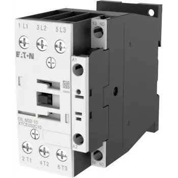Eaton DILM32-10(RDC24) Contator de potência, tripolar, 32 A, bobina 24-27 V DC, 1 contacto auxiliar NO 277274