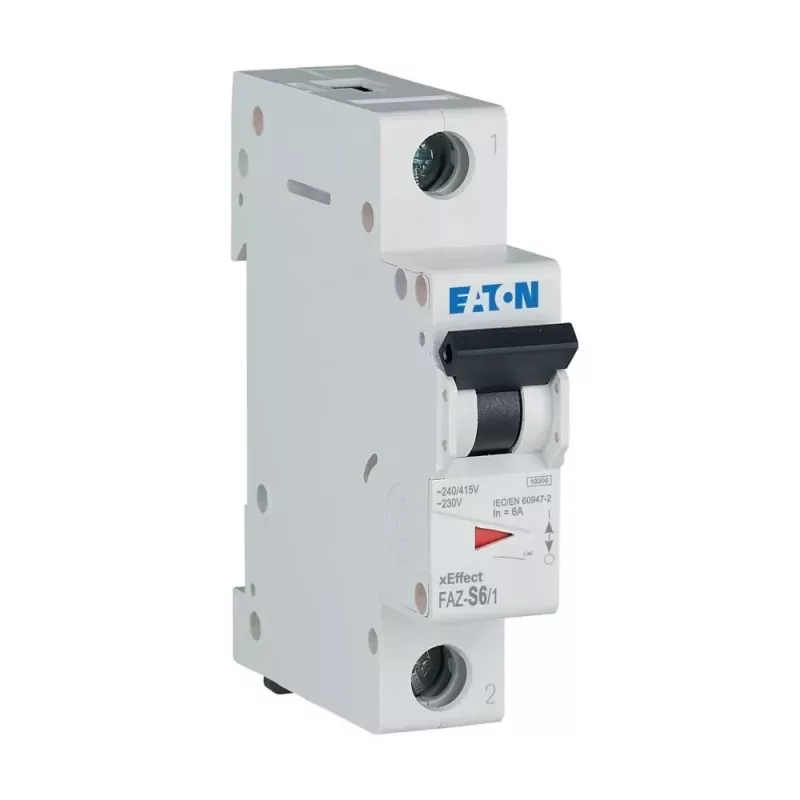 Eaton FAZ-S6/1 Disjuntor miniatura, unipolar, S6 278610