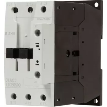 Eaton DILM50 Contator de potência, tripolar, 50 A AC-3, bobina 230 V AC, IP00, branco 277830