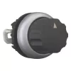 Eaton M22-WR4 Manípulo de interruptor rotativo preto, 4 posições, com retenção
