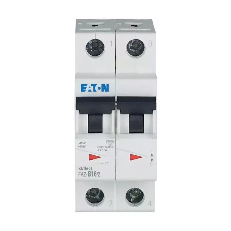 Eaton FAZ-B16/2 disjuntor em miniatura (MCB), bipolar, 16 A, tipo B