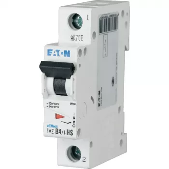 Eaton FAZ-B4/1-HS disjuntor de proteção de linha tipo B 4A 1 polo 10kA 279274