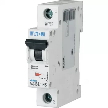 Eaton FAZ-B4/1-HS disjuntor de proteção de linha tipo B 4A 1 polo 10kA 279274
