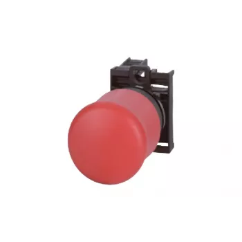 Eaton M22-PV/K01 botão de paragem de emergência, cabeça de cogumelo vermelha de 38 mm, desbloqueio por tração, 1 contacto NC 216515