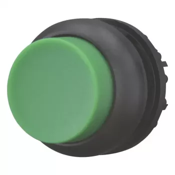 Eaton Moeller M22 atuador de botão, saliente, pulsador, verde, anel frontal de plástico, 22,5 mm 216645