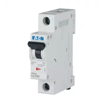 Eaton FAZ-C16/1 disjuntor de proteção de linha (MCB), 1 polo, 16 A, característica C 278561