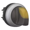 Eaton M22-WLK3-Y atuador de interruptor rotativo iluminado, 3 posições, amarelo