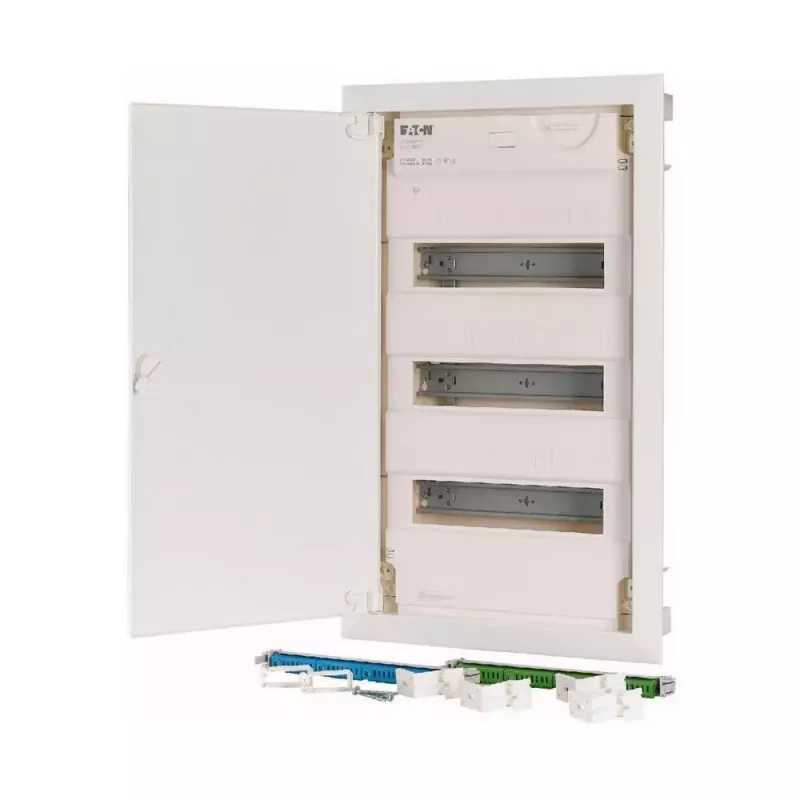 Eaton KLV-36UPP-F quadro de distribuição embutido, 36 módulos, 3 filas, porta transparente fumada, branco 178802
