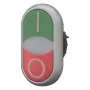 Eaton M22-DDLM-GR-X1 botão de pressão duplo com luz indicadora, verde/vermelho 284830