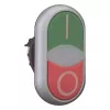 Eaton M22-DDLM-GR-X1 botão de pressão duplo com luz indicadora, verde/vermelho 284830
