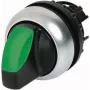 Eaton M22-WRLK3-G atuador de interruptor rotativo, 3 posições, com retenção, preto, aro titânio 216847