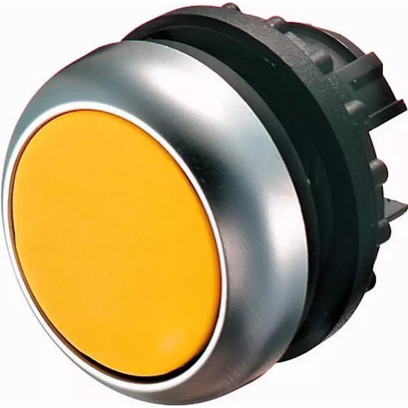 Eaton M22-DL-Y interruptor de botão, preto/metálico/amarelo 216929