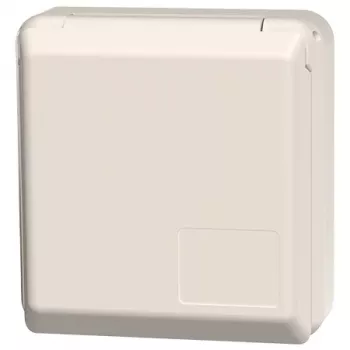 MENNEKES 4971 Tomada Schuko de sobrepor 16A 2P+E 230V IP44 cinzento