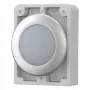 Eaton RMQ-Titan Cabeça de luz de sinalização redonda plana, lente branca, aro cromado, M30C-FL-W 183287