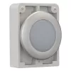 Eaton RMQ-Titan Cabeça de luz de sinalização redonda plana, lente branca, aro cromado, M30C-FL-W 183287