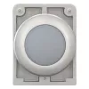 Eaton RMQ-Titan Cabeça de luz de sinalização redonda plana, lente branca, aro cromado, M30C-FL-W 183287