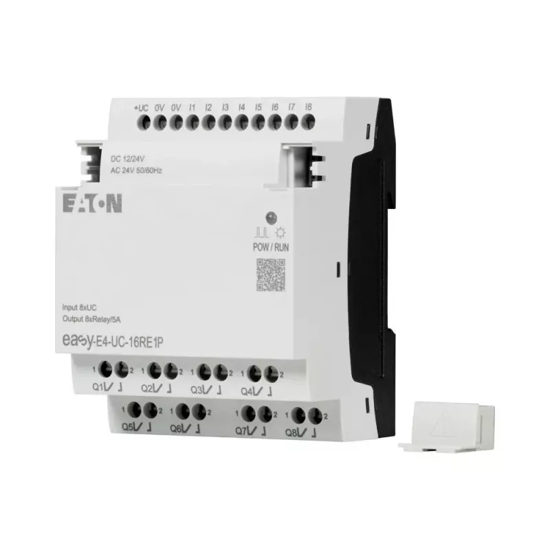 Eaton EASY-E4-UC-16RE1P Módulo de expansão de relé inteligente, 8 entradas digitais, 8 saídas de relé, calha DIN 197511