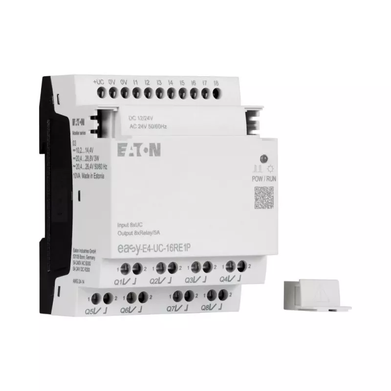 Eaton EASY-E4-UC-16RE1P Módulo de expansão de relé inteligente, 8 entradas digitais, 8 saídas de relé, calha DIN 197511